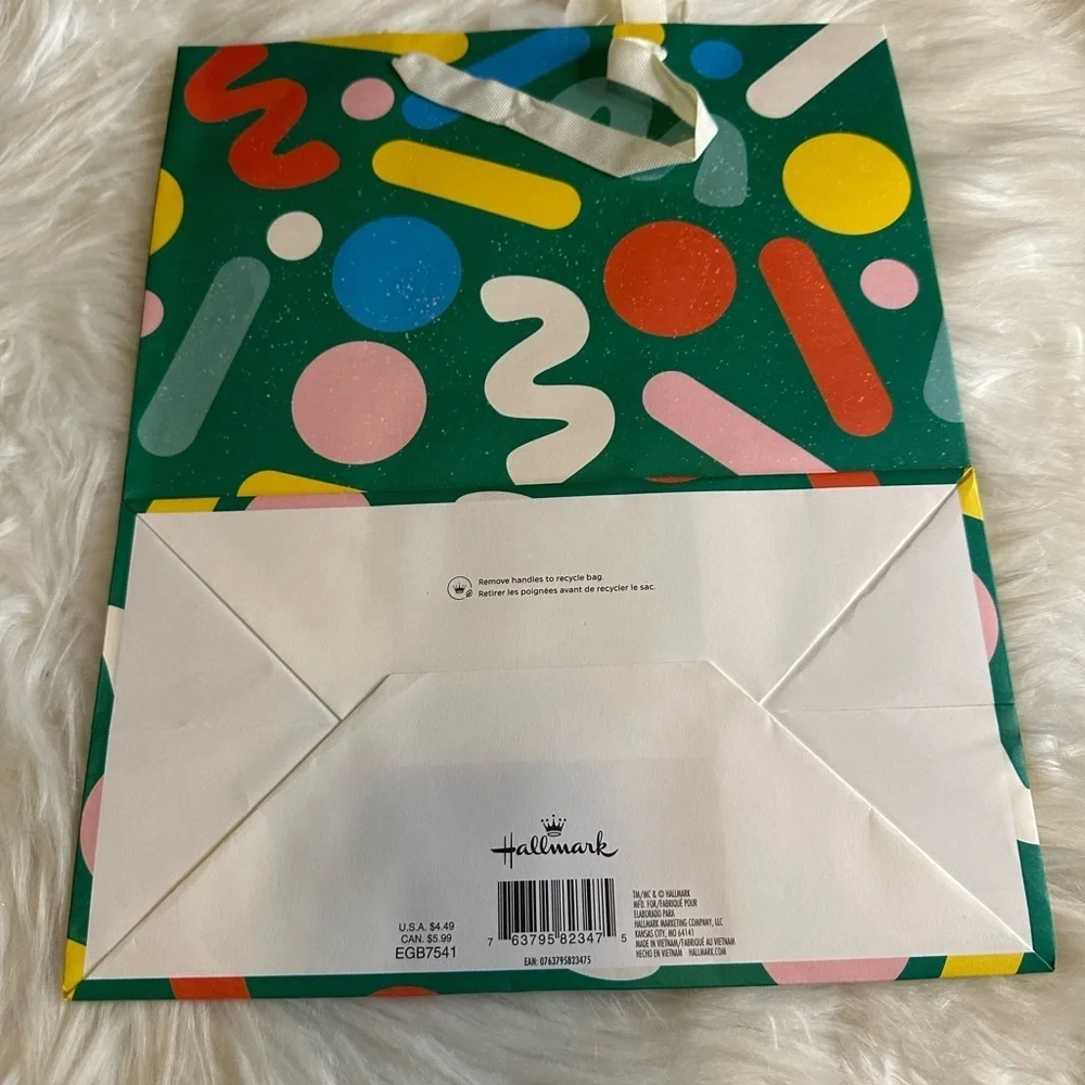 🩵5/$8 Colorful Geometric Party Gift Bag